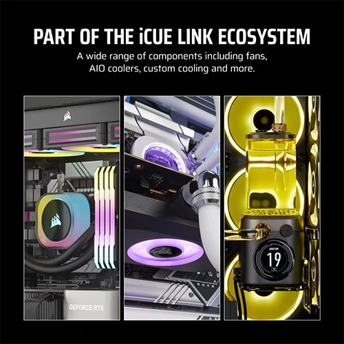 Corsair iCUE Link LX120-R RGB Cabinet Fan, Triple Pack